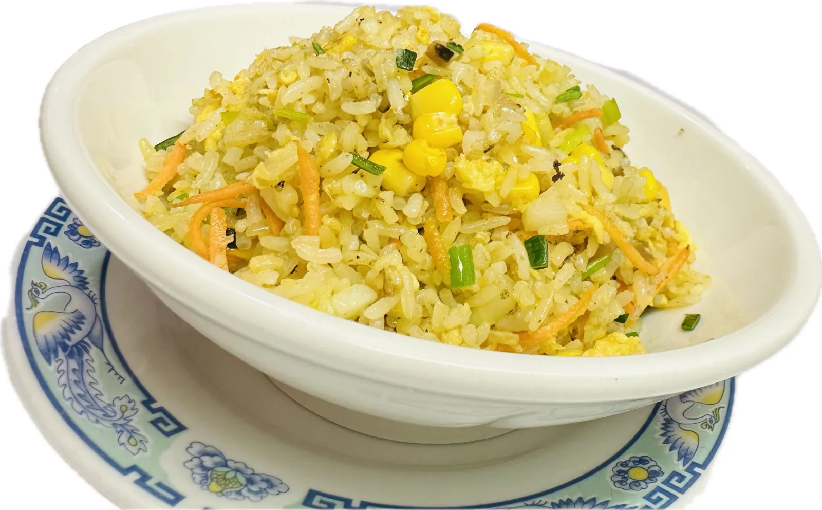 Cantonese-style fried rice with turkey ham